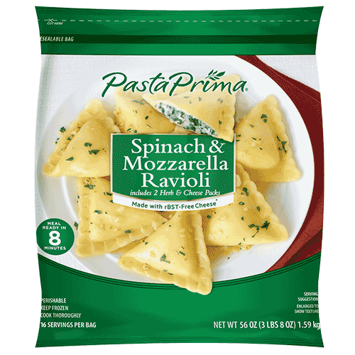 US Spinach & Mozzarella Ravioli