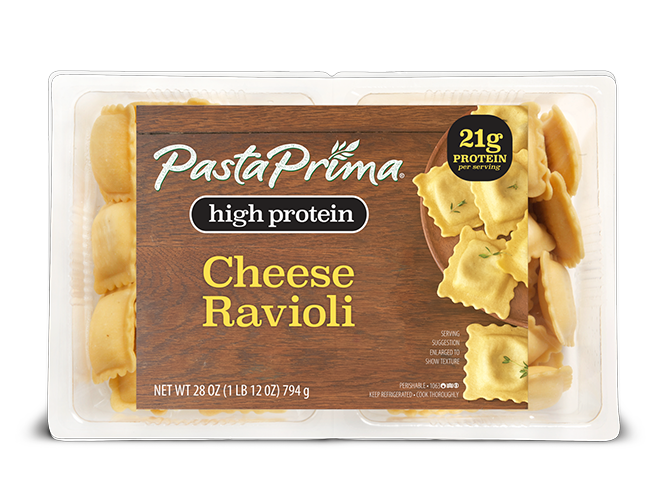 Pasta Prima High Protein Cheese Ravioli 28oz package