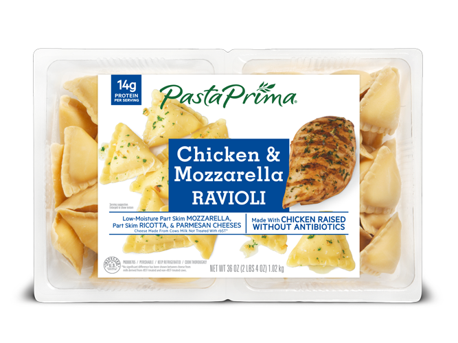 Antibiotic Free Chicken Mozzarella Ravioli